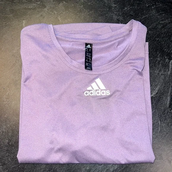 adidas Purple Dri Fit Tee - Picture 1 of 9